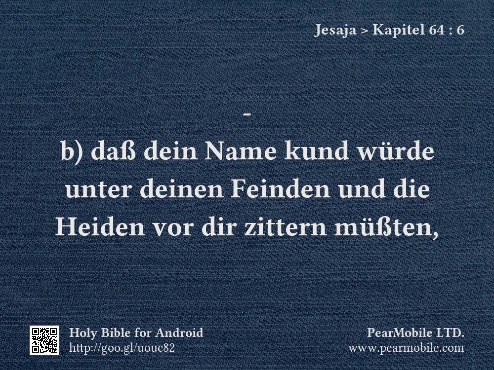 Jesaja, Kapitel 64:6
